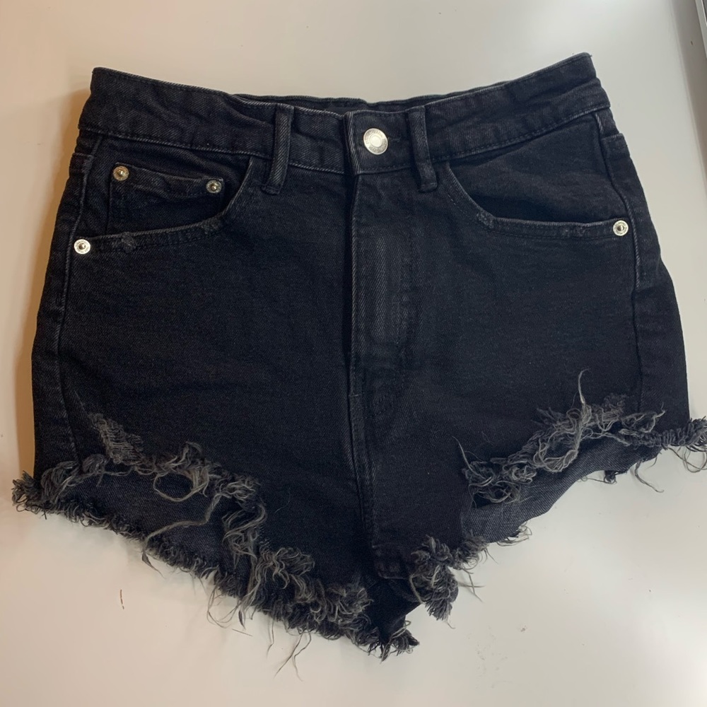 Zara Black Jean Shorts